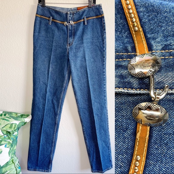 Denim Belt Accent Slim Fit Jeans | Poshmark